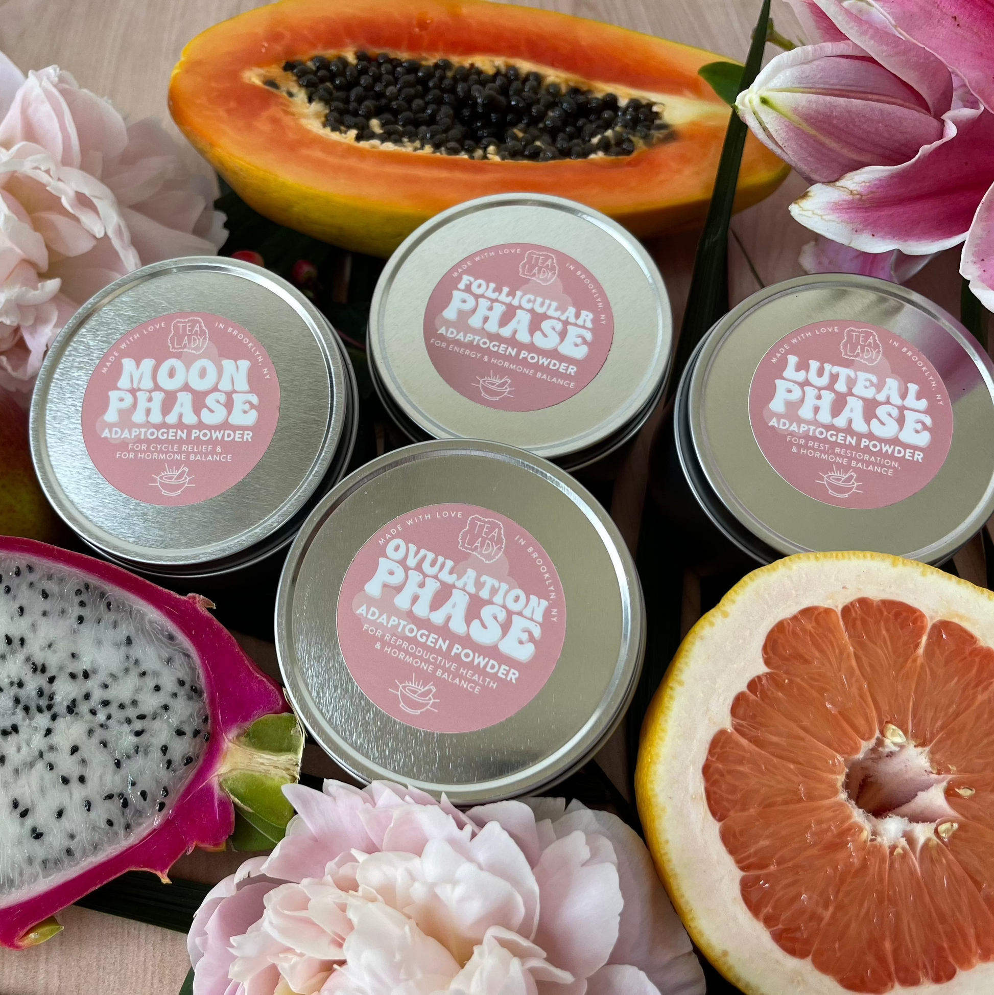 Cycle Syncing: Adaptogen Powder Set – Tea Lady Brooklyn